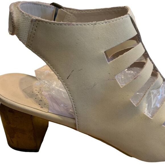 Johnson and Murphy shoes gladiator style suede leather sandal heels size 7.5 - Picture 8 of 8